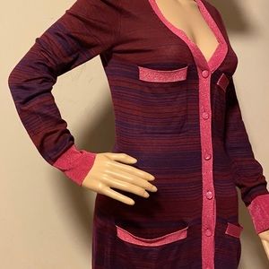 Louis Vuitton button down long sweater